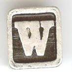 1 9mm Silver Slider - Letter "W"